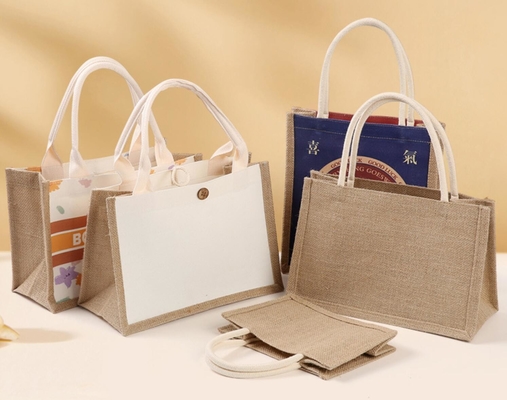 İyi bir fiyat. Kişiselleştirilmiş Burlap Tote Jute Çantaları Destekle Özel Baskı Noel çevrimiçi