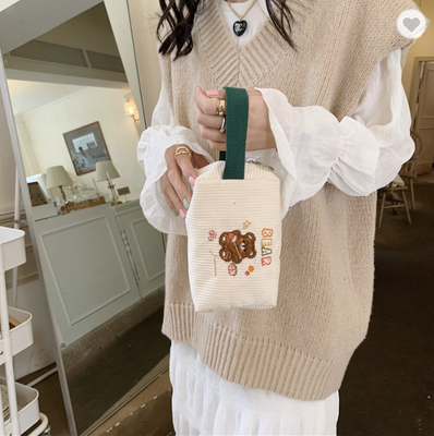 İyi bir fiyat. BSCI Reklamcılık 50cm Canvas Cosmetic Bag With Zipper çevrimiçi