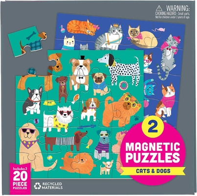 İyi bir fiyat. Kediler Köpekler Manyetik Bulmaca 6.5 x 6.5 
